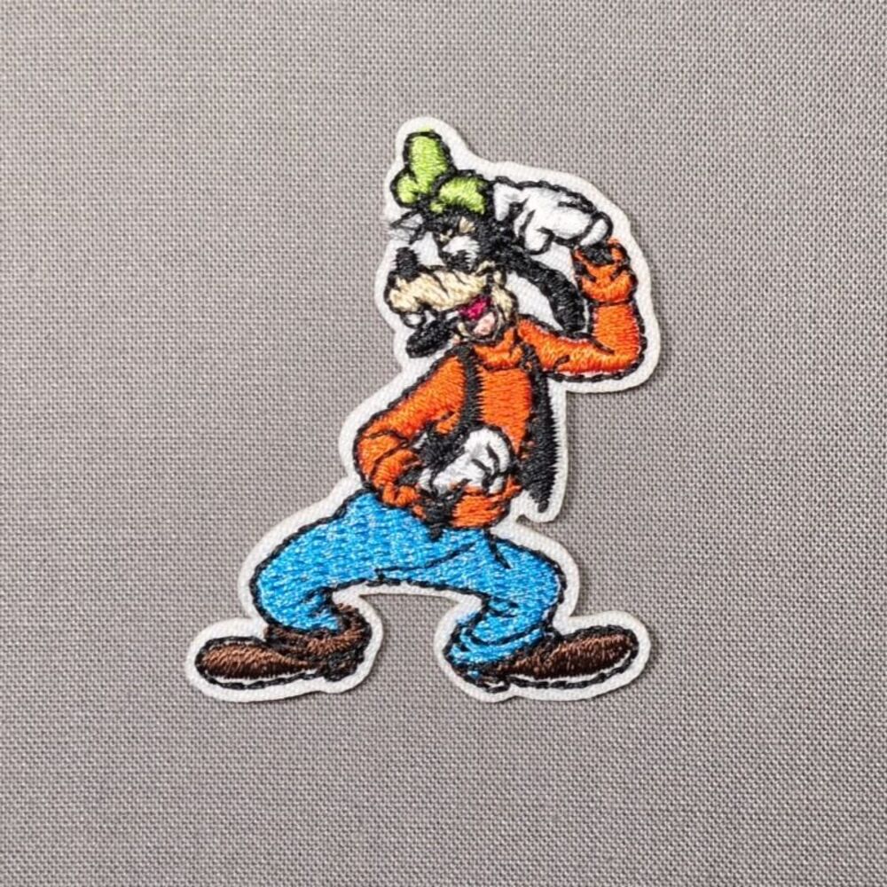 Goofy Embroidered Iron On Patch | Cartoon Patch